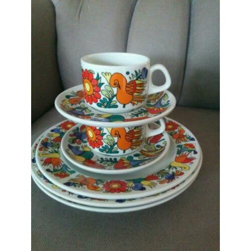 Acapulco Villeroy & Boch servies, 2x kop & schotel, 3 x bord