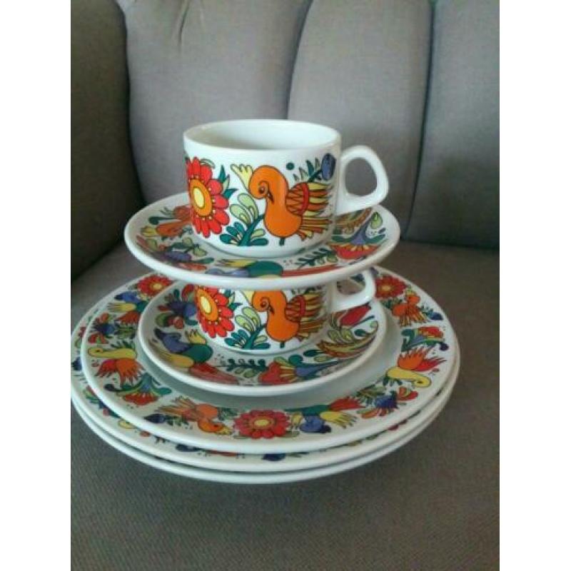 Acapulco Villeroy & Boch servies, 2x kop & schotel, 3 x bord