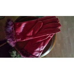 leren handschoentjes mt.M (NIEUWE!)