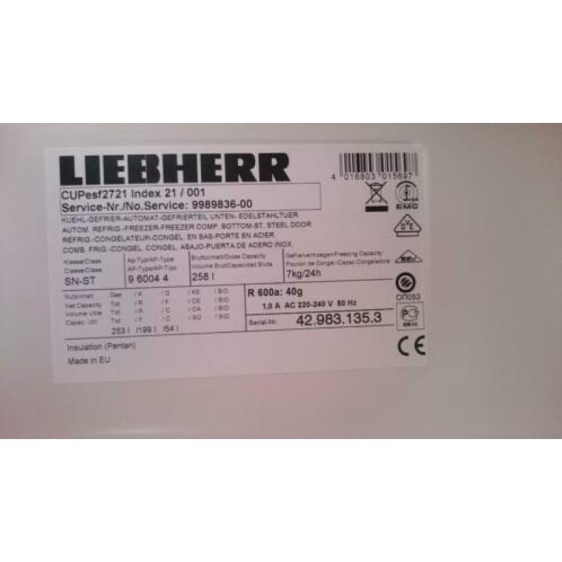 Liebherr koelvriescombinatie