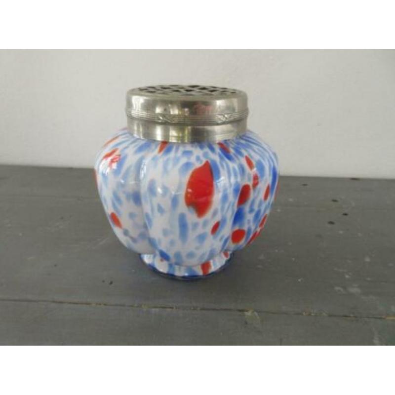 Art Deco pique-fleur (rozensteker) Verreries de Scailmont