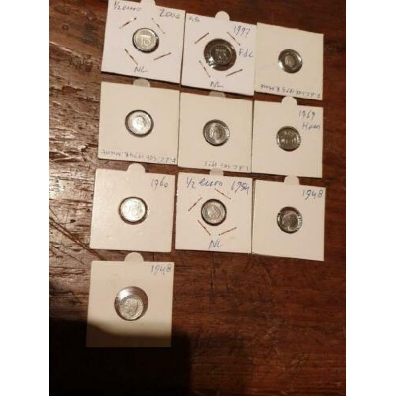 10 dubbeltjes waarvan 5 uit fdc set (83)