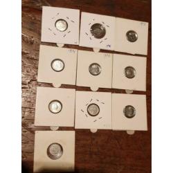 10 dubbeltjes waarvan 5 uit fdc set (83)