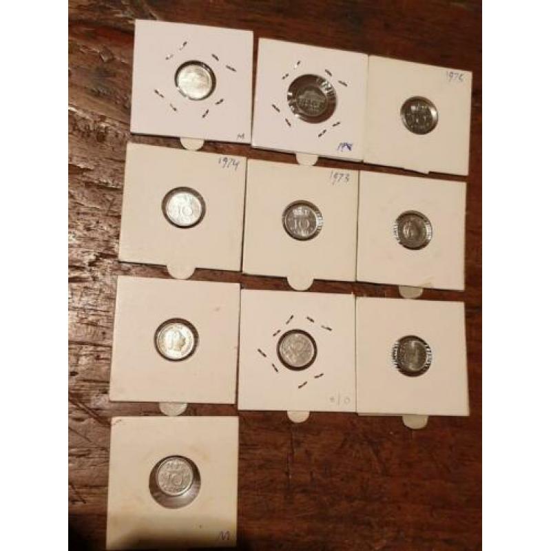 10 dubbeltjes waarvan 5 uit fdc set (83)
