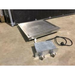 1305. RVS bakplaat / grill / Atag / ongebruikt
