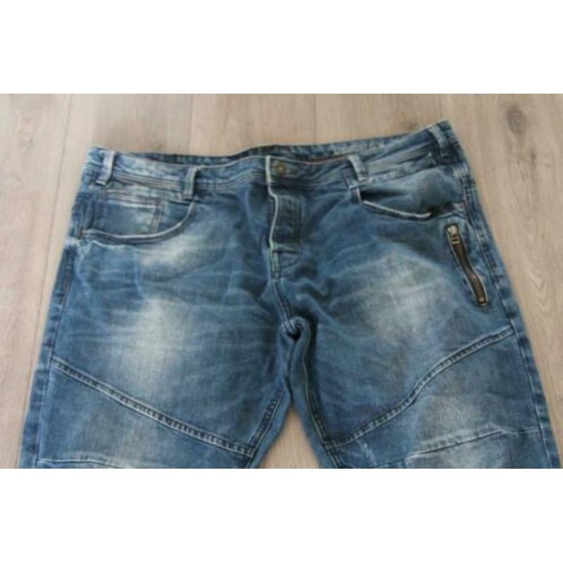 Blauw heren broek F&F, maat W42 (NE)