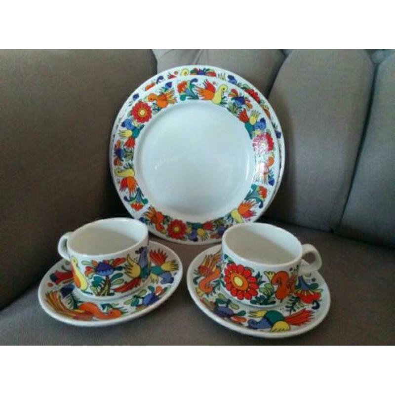 Acapulco Villeroy & Boch servies, 2x kop & schotel, 3 x bord