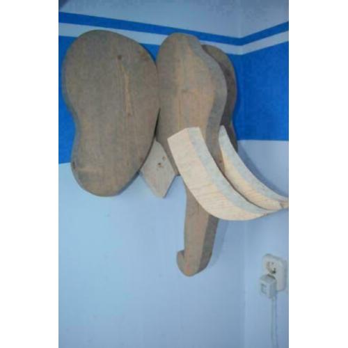 houten decoratie olifant