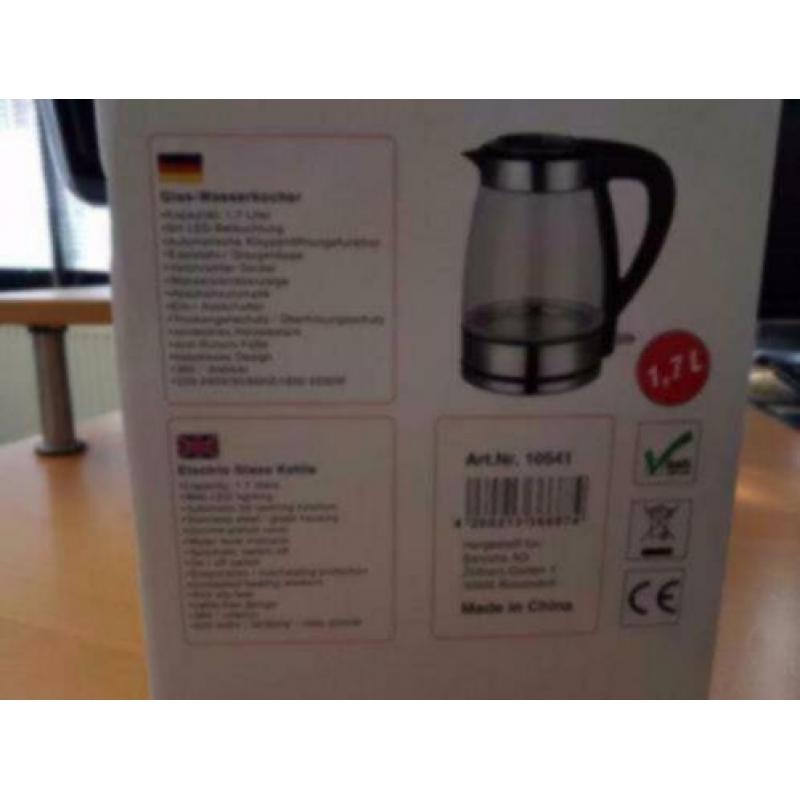 Design waterkoker LED en RVS, NIEUW, Grafner