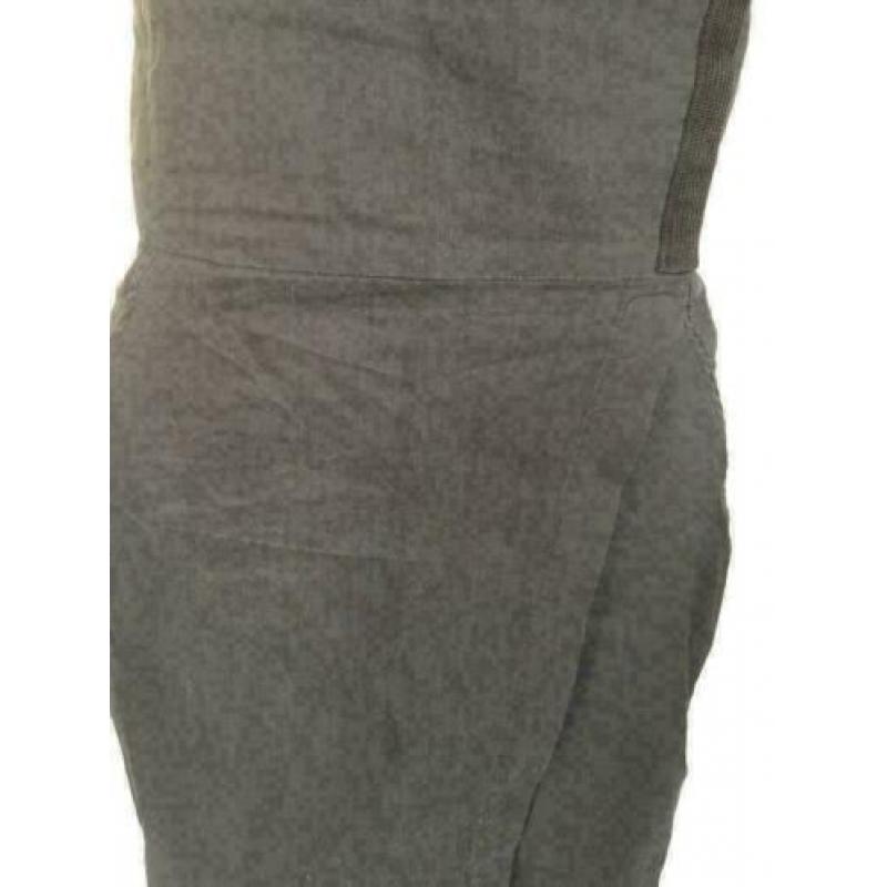 C734 Sarah Pacini Maat 34=XS zwart linnen jurk overgooier