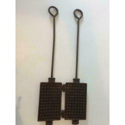 wafelijzer vintage brocante antiek