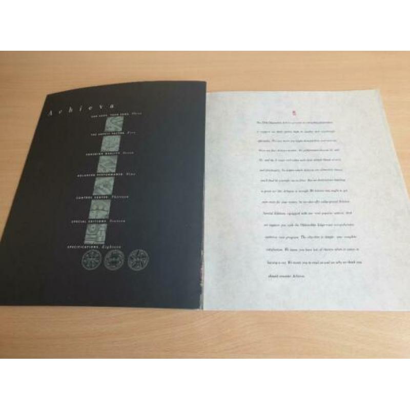 Folder Oldsmobile Achieva, 1994.