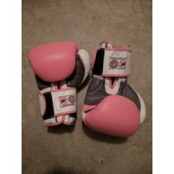 NIHON dames roze 12oz bokshandschoenen 3x gedragen