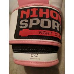 NIHON dames roze 12oz bokshandschoenen 3x gedragen