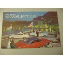 1963 Ford Owner Newsletter Brochure USA