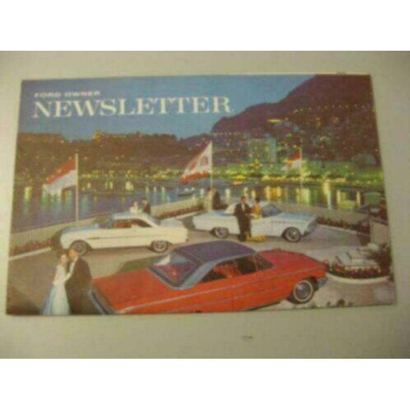1963 Ford Owner Newsletter Brochure USA