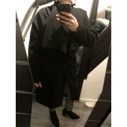 Zwarte mantel m/l
