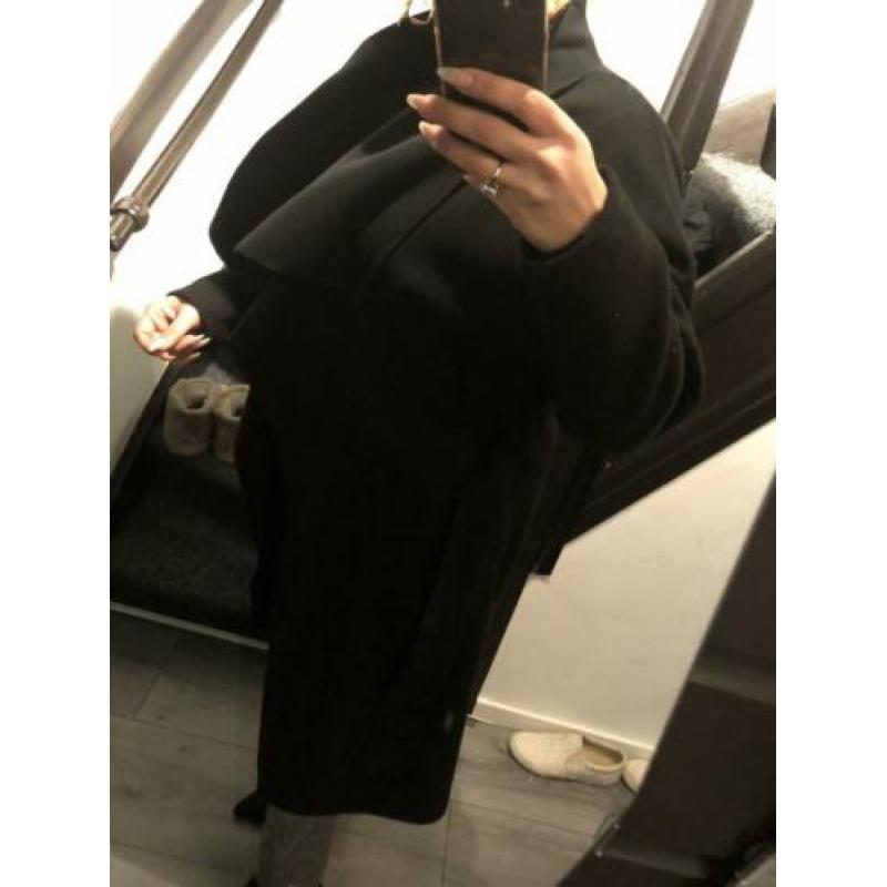Zwarte mantel m/l