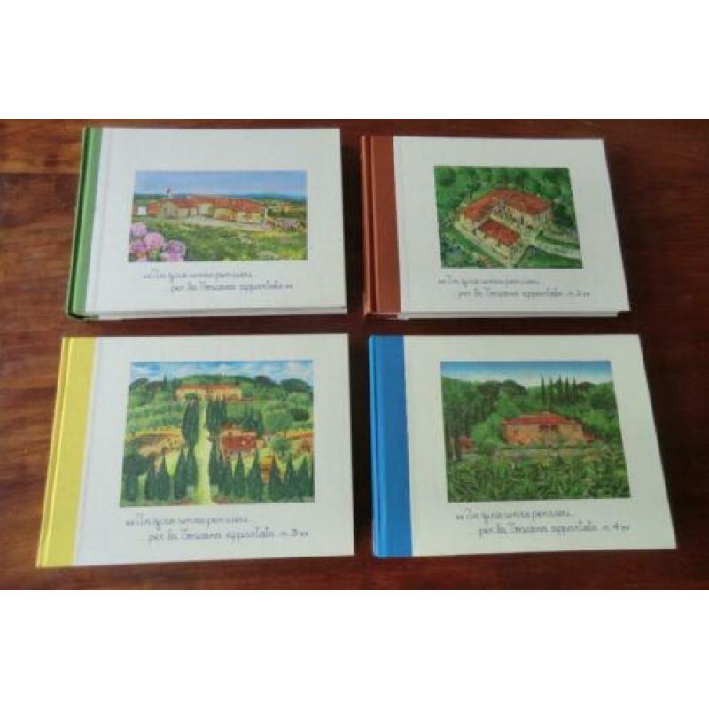 4 boeken - In giro senza pensieri.. ....Toscane deel 1 t/m 4