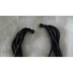 vintage zwarte ketting, zie foto's, jaren '80