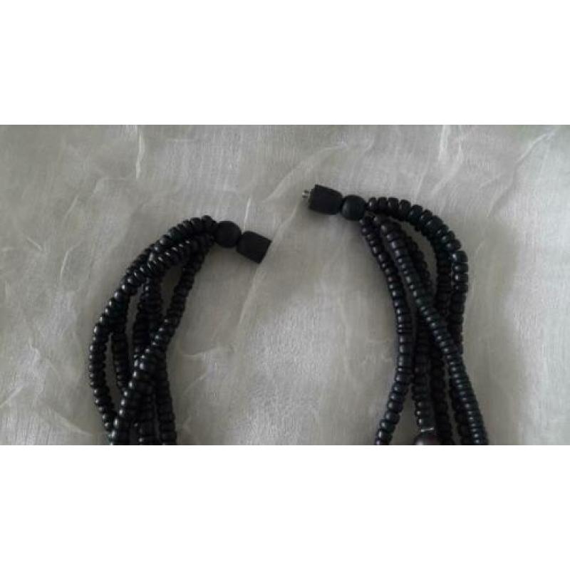 vintage zwarte ketting, zie foto's, jaren '80