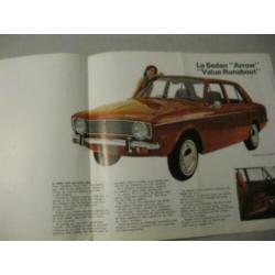 1970 Sunbeam by Chrysler Arrow, Alpine & GT Brochure Canada