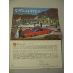 1963 Ford Owner Newsletter Brochure USA