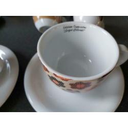 Porcelaine d'Ancap kop en schotels