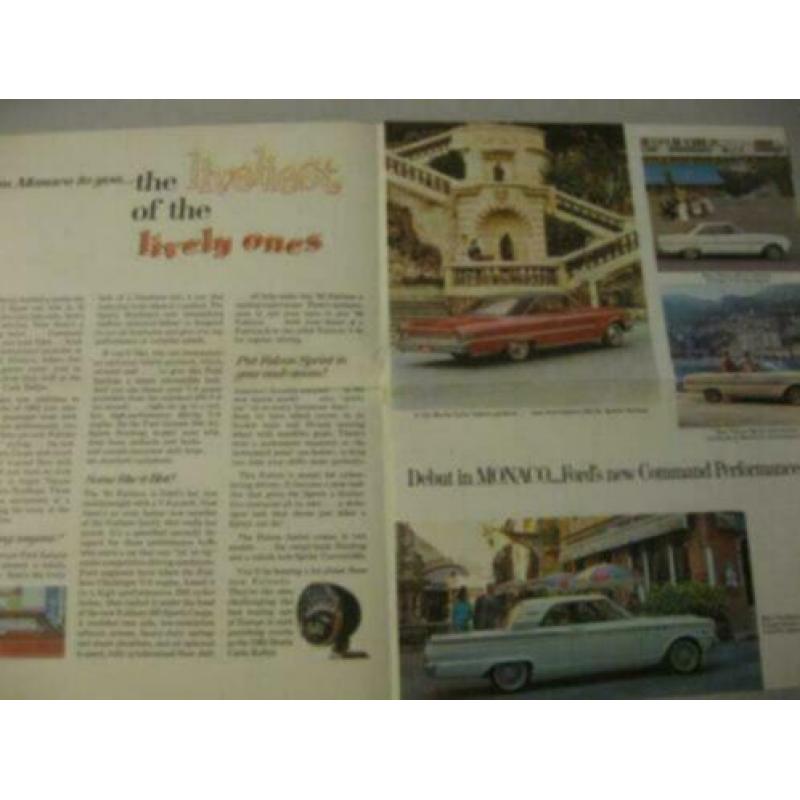1963 Ford Owner Newsletter Brochure USA