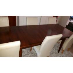 Prachtige Massief kersenhout uitschuifbare eettafel