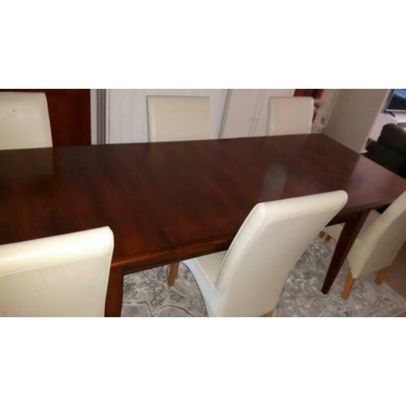 Prachtige Massief kersenhout uitschuifbare eettafel