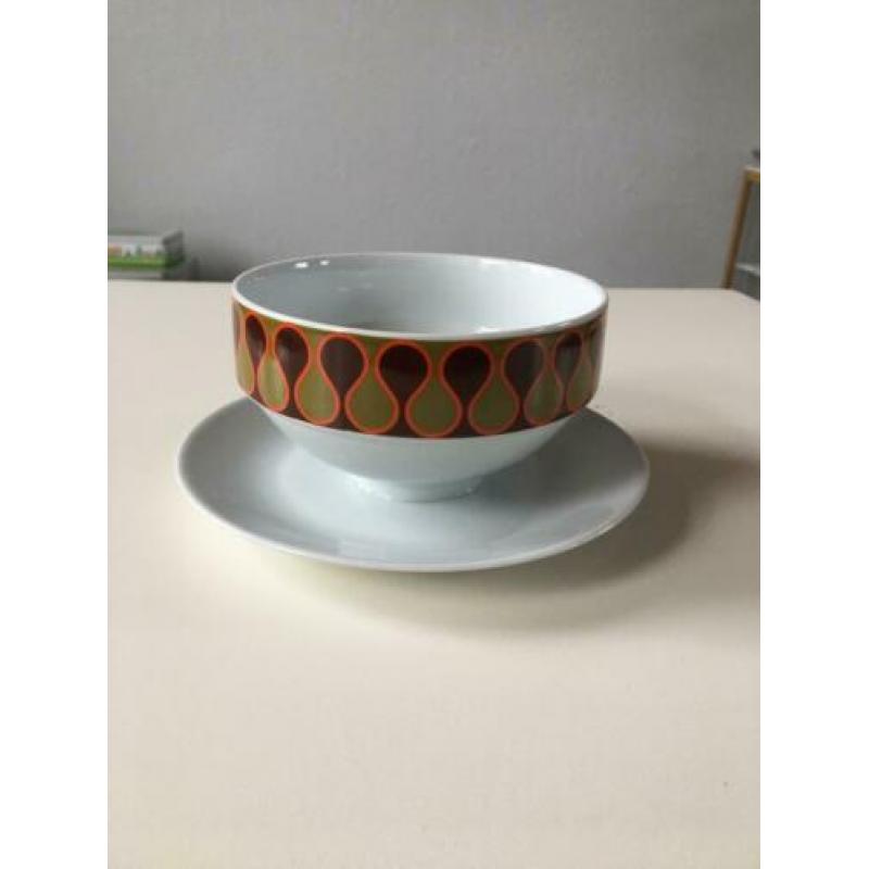 Vintage jaren 70 servies. 40-delig.