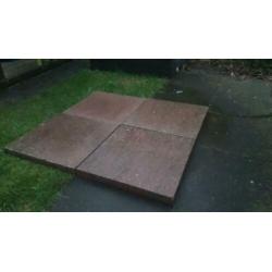 schellevis tegels 60 x 60 x 5 cm rood bruin
