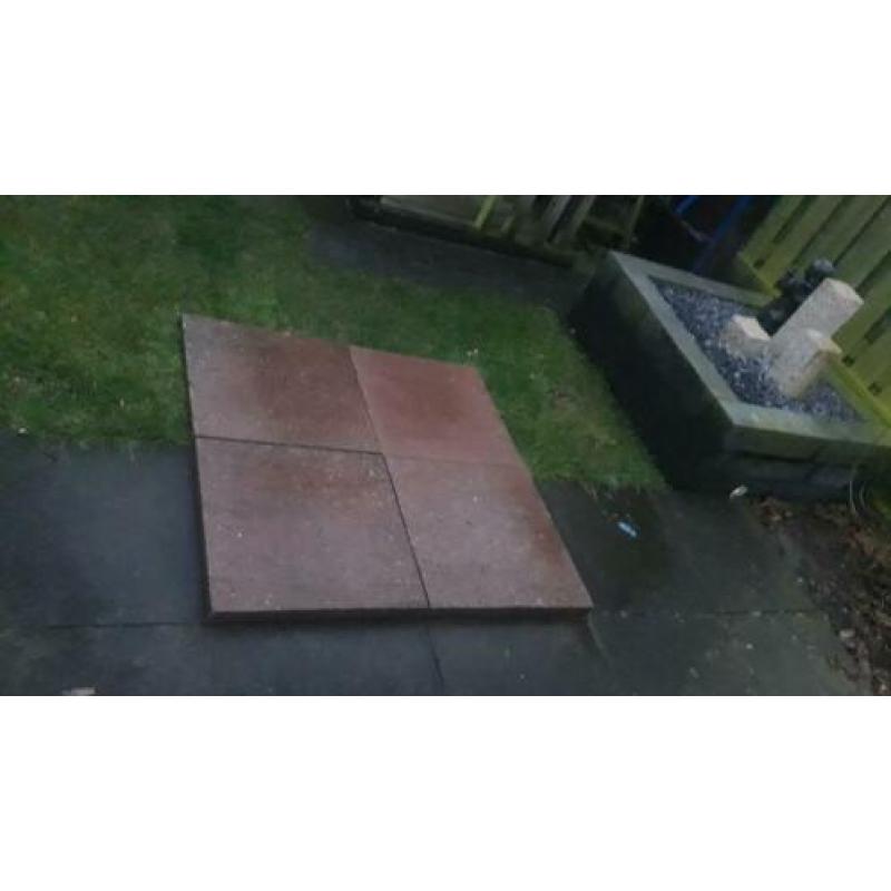 schellevis tegels 60 x 60 x 5 cm rood bruin