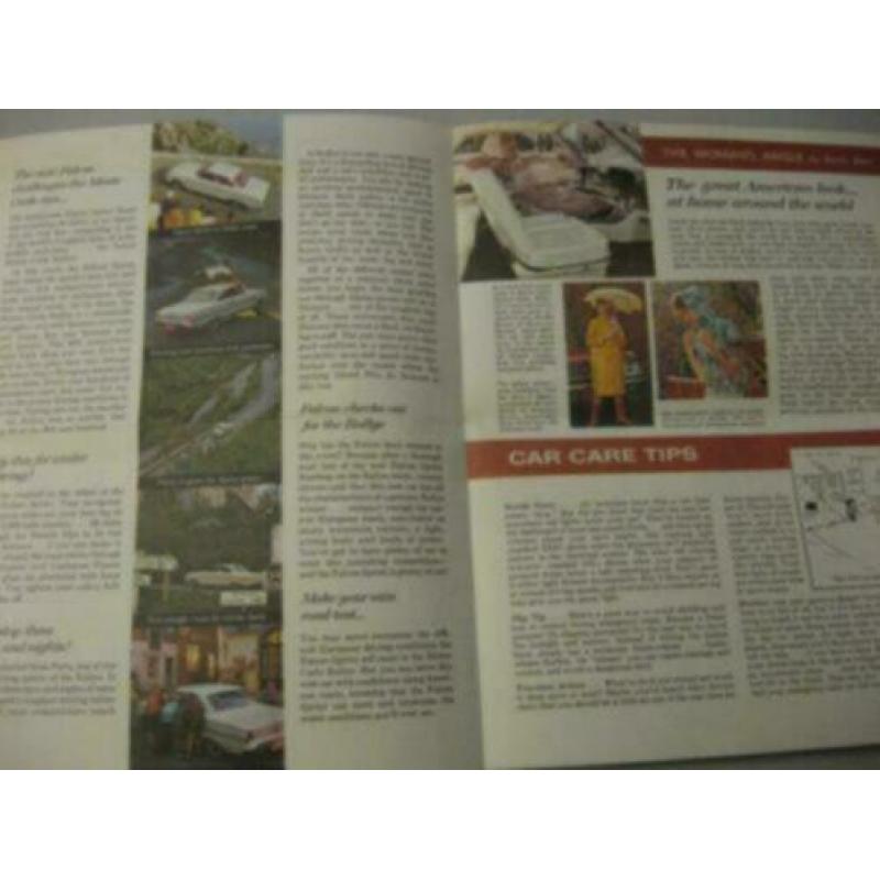 1963 Ford Owner Newsletter Brochure USA