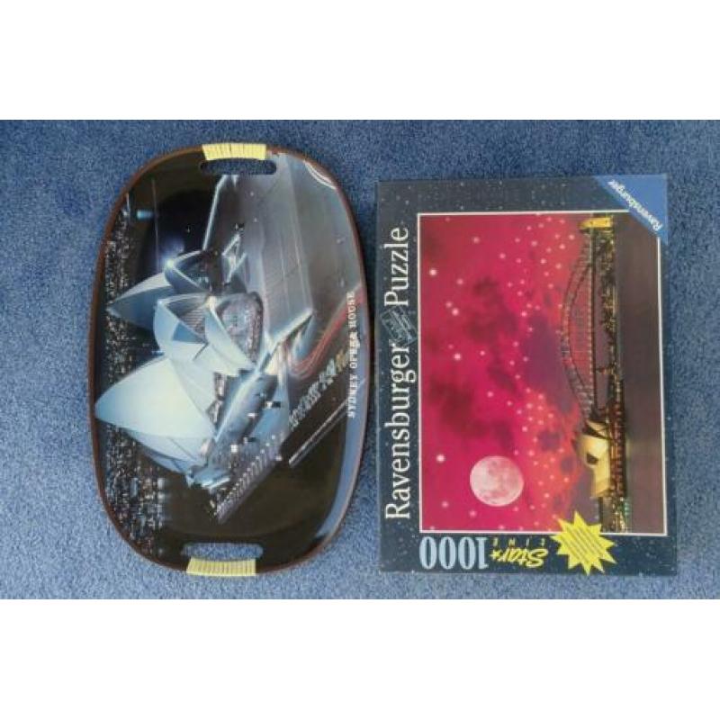Glow-in-the-dark puzzel Sydney Opera House + Dienblad
