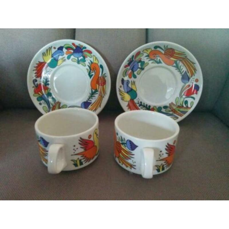 Acapulco Villeroy & Boch servies, 2x kop & schotel, 3 x bord