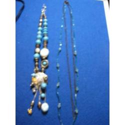 kettingen met blauw
