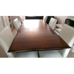 Prachtige Massief kersenhout uitschuifbare eettafel