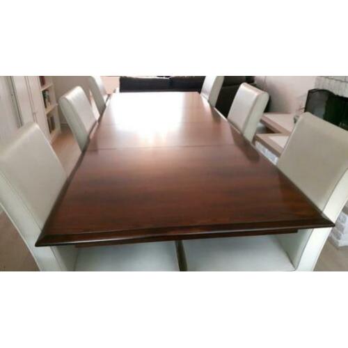 Prachtige Massief kersenhout uitschuifbare eettafel