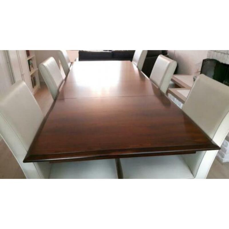 Prachtige Massief kersenhout uitschuifbare eettafel