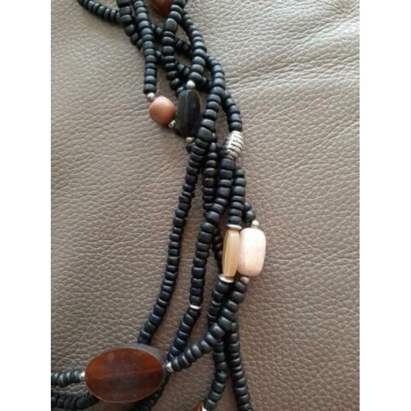 vintage zwarte ketting, zie foto's, jaren '80