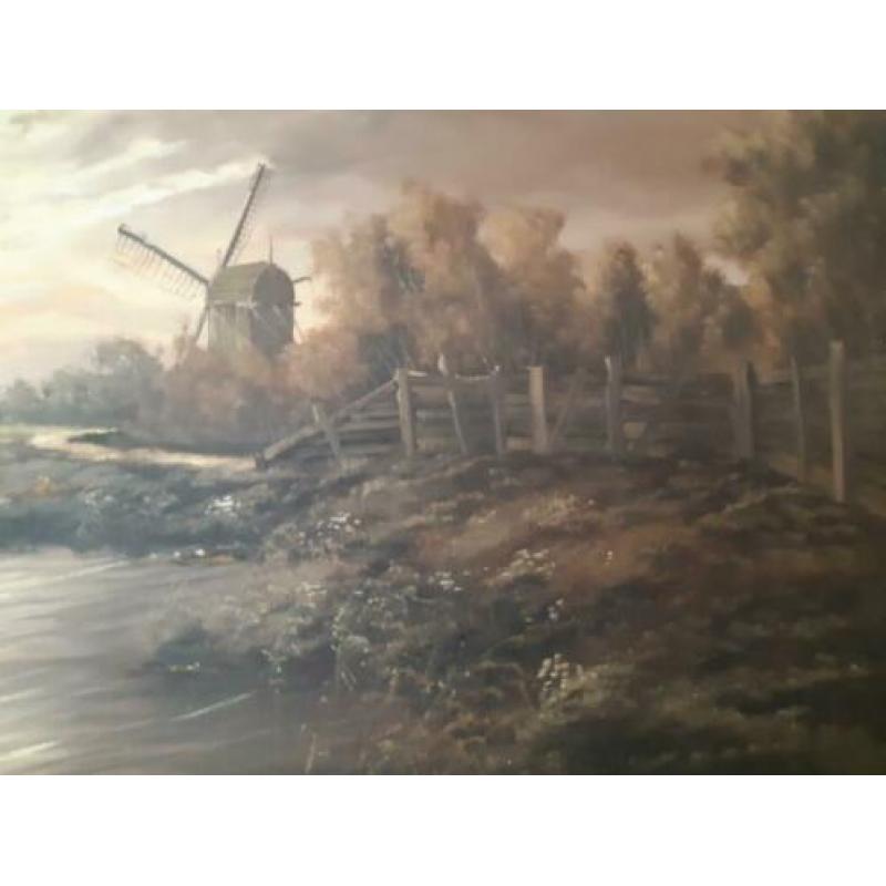 Willem Kroon - Groot (111-81 cm) Olieverf op doek