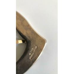 Vintage leren riem met gesp Gutos