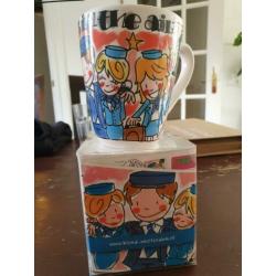 KLM uitgave blond Amsterdam grote mok
