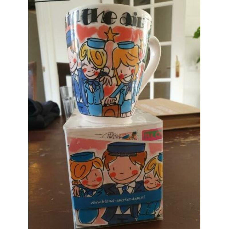 KLM uitgave blond Amsterdam grote mok