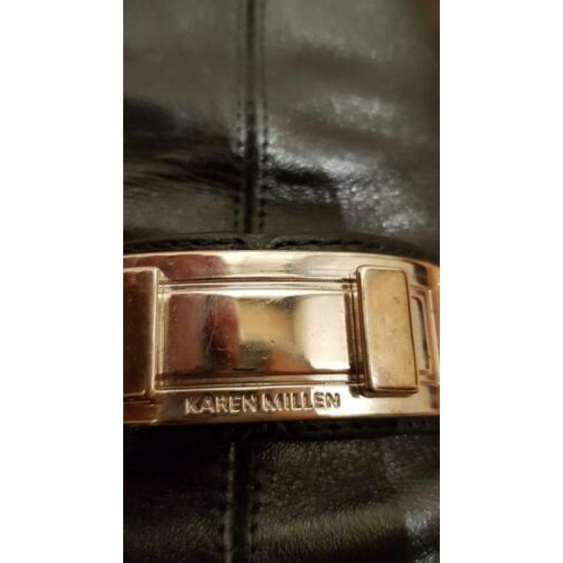 Karen Millen leren laarzen hoge hak 36