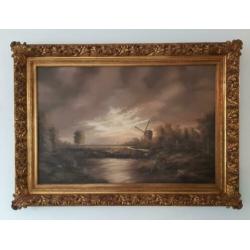 Willem Kroon - Groot (111-81 cm) Olieverf op doek