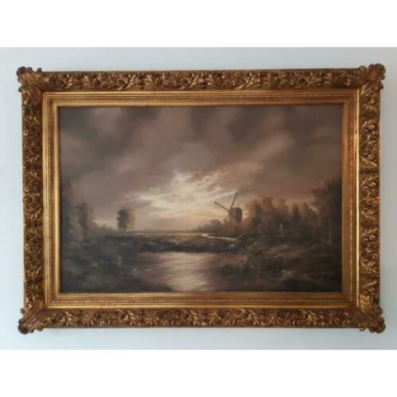 Willem Kroon - Groot (111-81 cm) Olieverf op doek