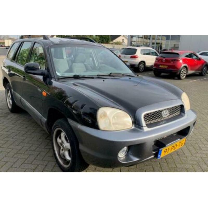 Hyundai Santa FE 2.0 Crdi 2WD 2004 Zwart